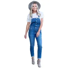 Синие ковбойские брюки женские повседневные Комбинезоны Весна новая женская одежда джинсовые комбинезоны модные Боди женские джинсовый детский нагрудник брюки