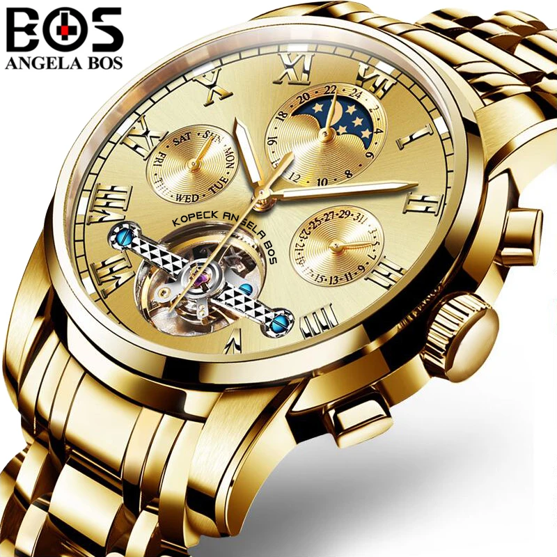 Aliexpress.com : Buy ANGELA BOS Mens Watches Top Brand ...