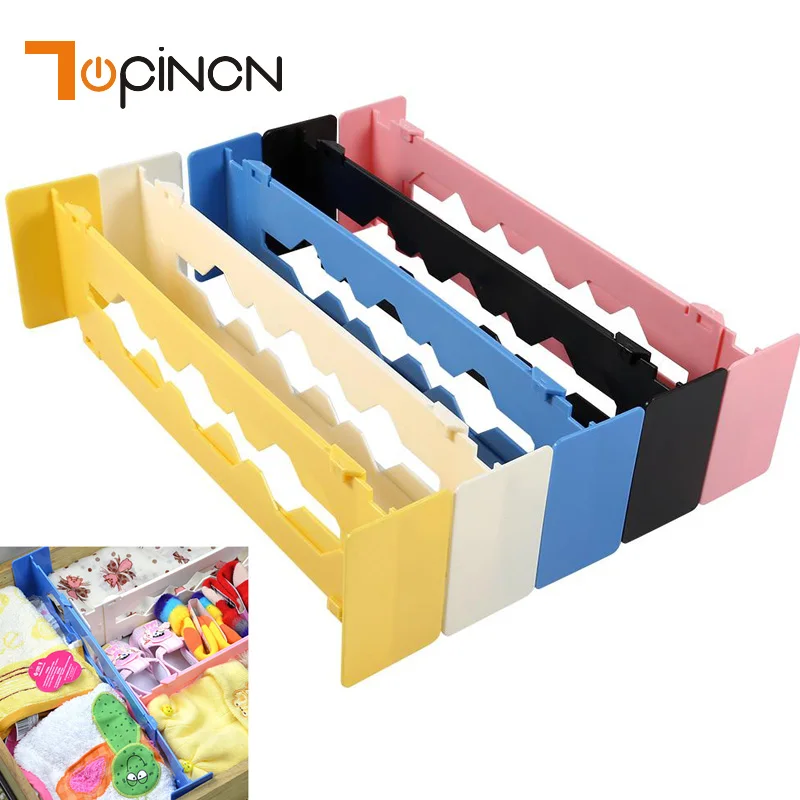 

Plastic Adjustable Drawer Dividers organiser Retractable Stretch Storage Partition Board Multi-Purpose DIY Home Office Kitchen
