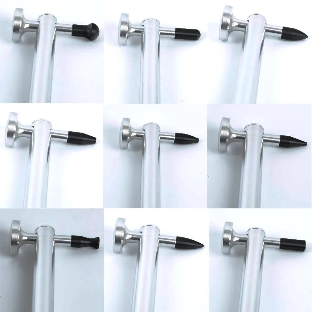 WHDZ PDR инструменты металлический кран вниз ручка с 9 головками вмятин молоток кран вниз молоток ручной инструмент использовать для ремонта автомобиля вмятин