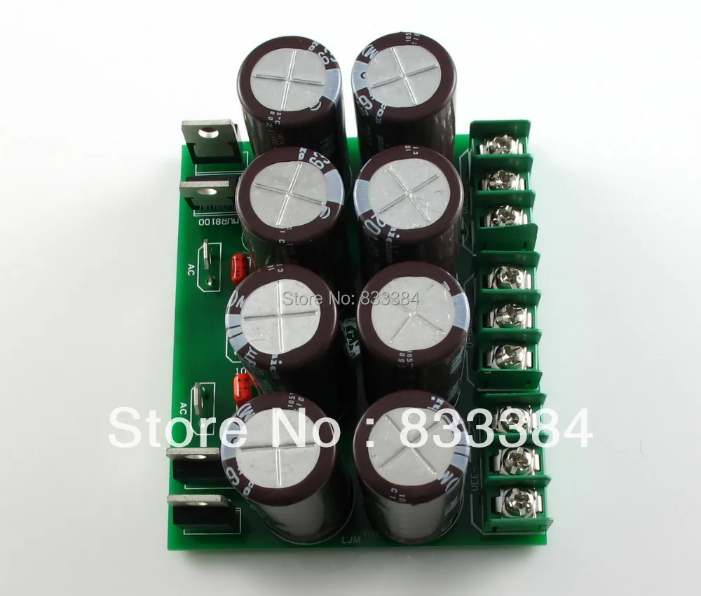 Комплект звукового питания (конденсаторы 8 X 63V2200UF) подходит для платы усилителя L20