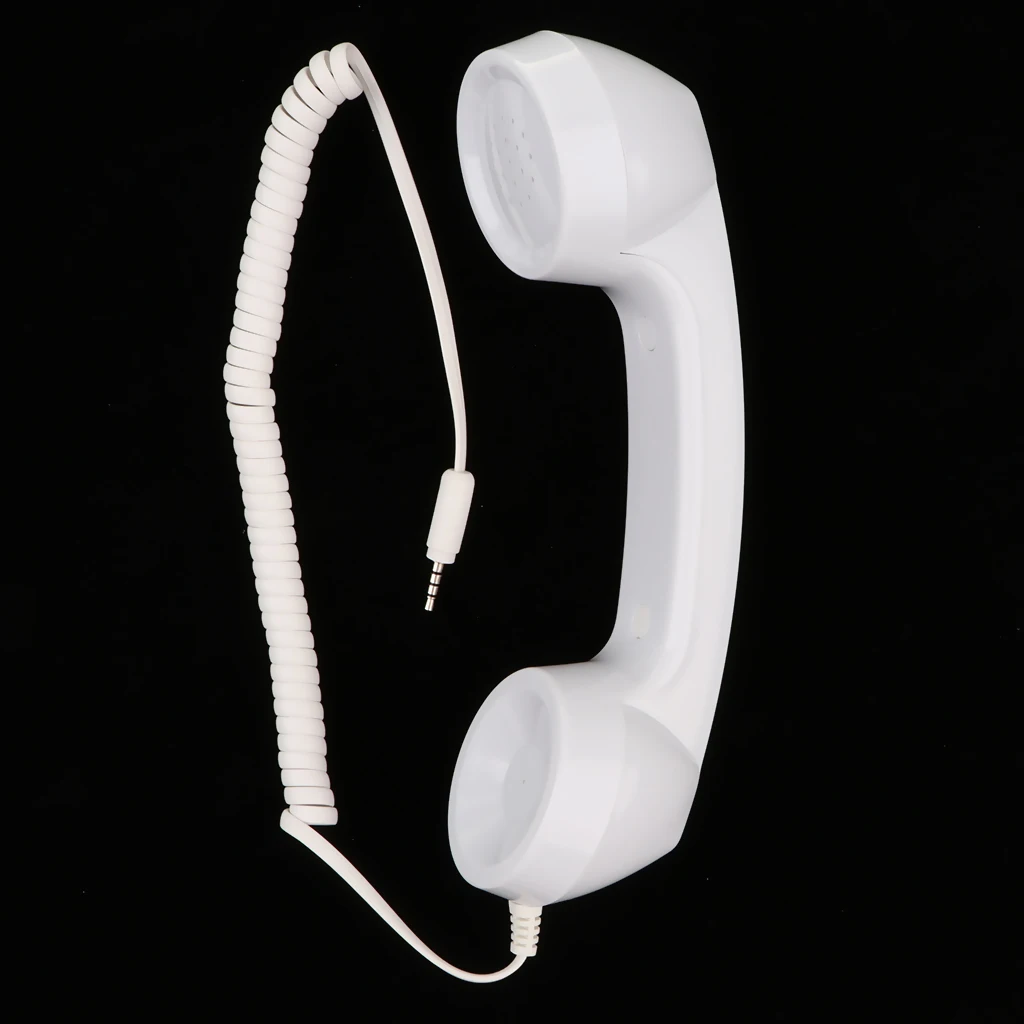 3.5mm Classic Receiver Creative Headphones with Microphone Mini Phone Handset Headphone for iPhone 4 Colors