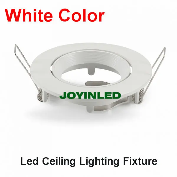 GU10/MR16 LED LAMP Holder Trim Ceiling led light supporter base Gimbal fitting white Holders fittings-in Lamp Bases from Lights