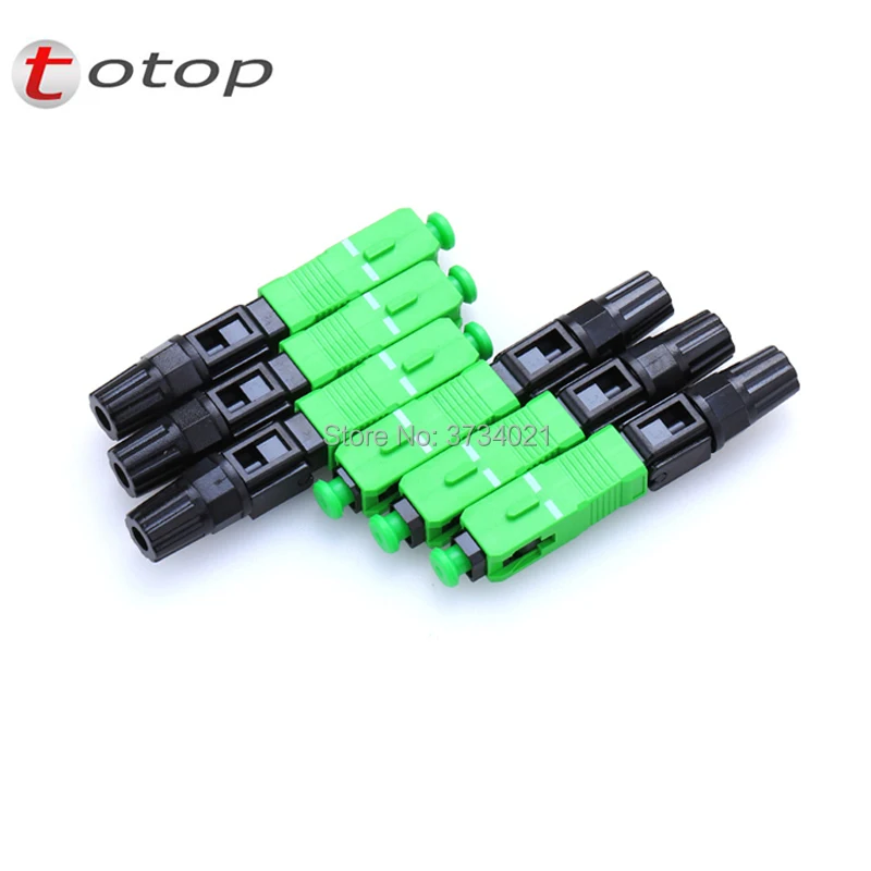 

Free Shipping 50PCS/lot SC APC Optical fiber connector FTTH Tool Cold Connector Tool High Quality SC/APC fast connector