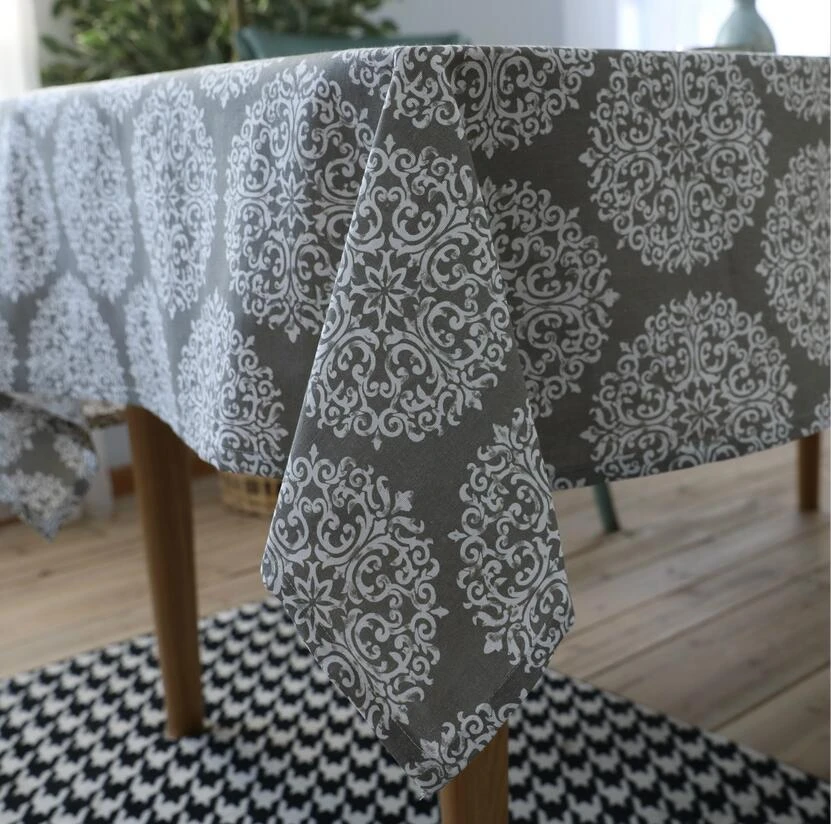 Platteland Tafelkleden Linnen Katoen Grijs Party Tafel Cover Moderne Tafelkleed Toalha De Mesa|toalha de mesa|de mesamodern table cloth AliExpress