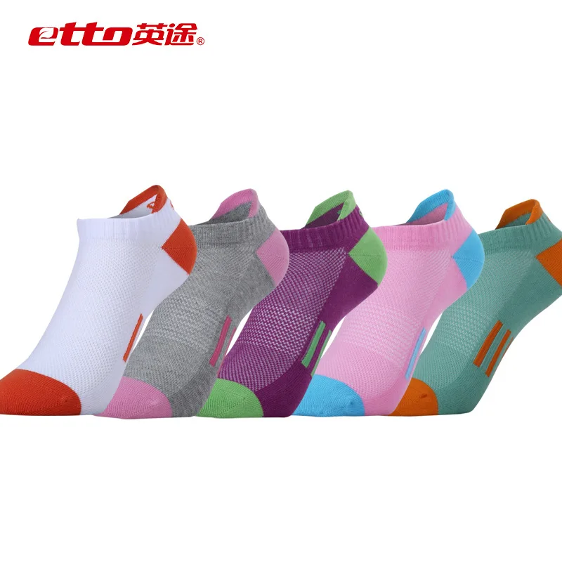 Prix pour ETTO 5 Paires/lot Femmes Coton Courir Vélo Chaussette pantoufles de Sport Cheville Sox Dame Fille de Sport Colorés Bateau Chaussettes HEQ027 Prix pour ETTO 5 Paires/lot Femmes Coton Courir Vélo Chaussette pantoufles de Sport Cheville Sox Dame Fille de Sport Colorés Bateau Chaussettes HEQ027