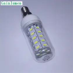 Новая мода высокого Мощность E14 Кукуруза лампочка 5730 SMD 36LED 12 Вт 220 В 230 В 240 В пятно светодиодные лампы теплый/холодный белый с крышкой