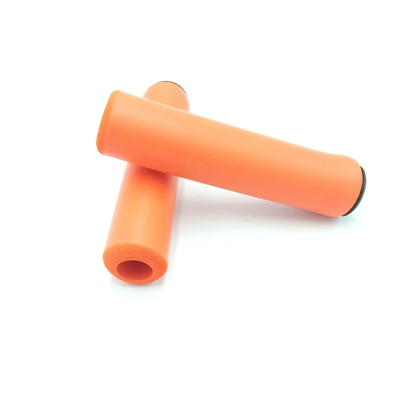 На открытом воздухе Анти-скольжения ручки руля велосипеда велосипедное седло мягкий ультра светильник силиконовая стойкая ручка крышки XC/AM Анти-занос, удар-поглощая - Цвет: Orange