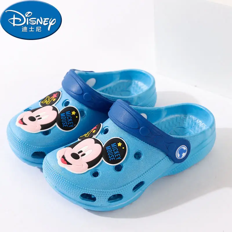 Disney/детские тапочки для девочек, летние Нескользящие тапочки с мягкой подошвой, детская обувь с прорезями, пляжные тапочки для мальчиков, тапочки для плавания - Цвет: 3