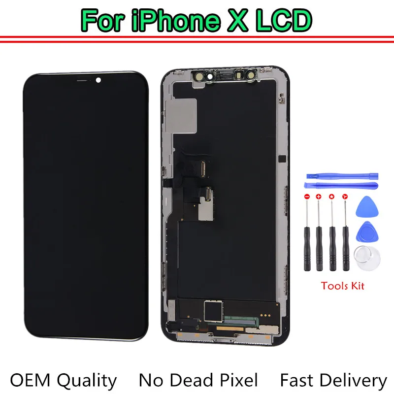 

2018 NEW Perfectly OEM LCD Display For iPhone X Touch Screen Digitizer Assembly Replacement With Tools Free DHL Shipping