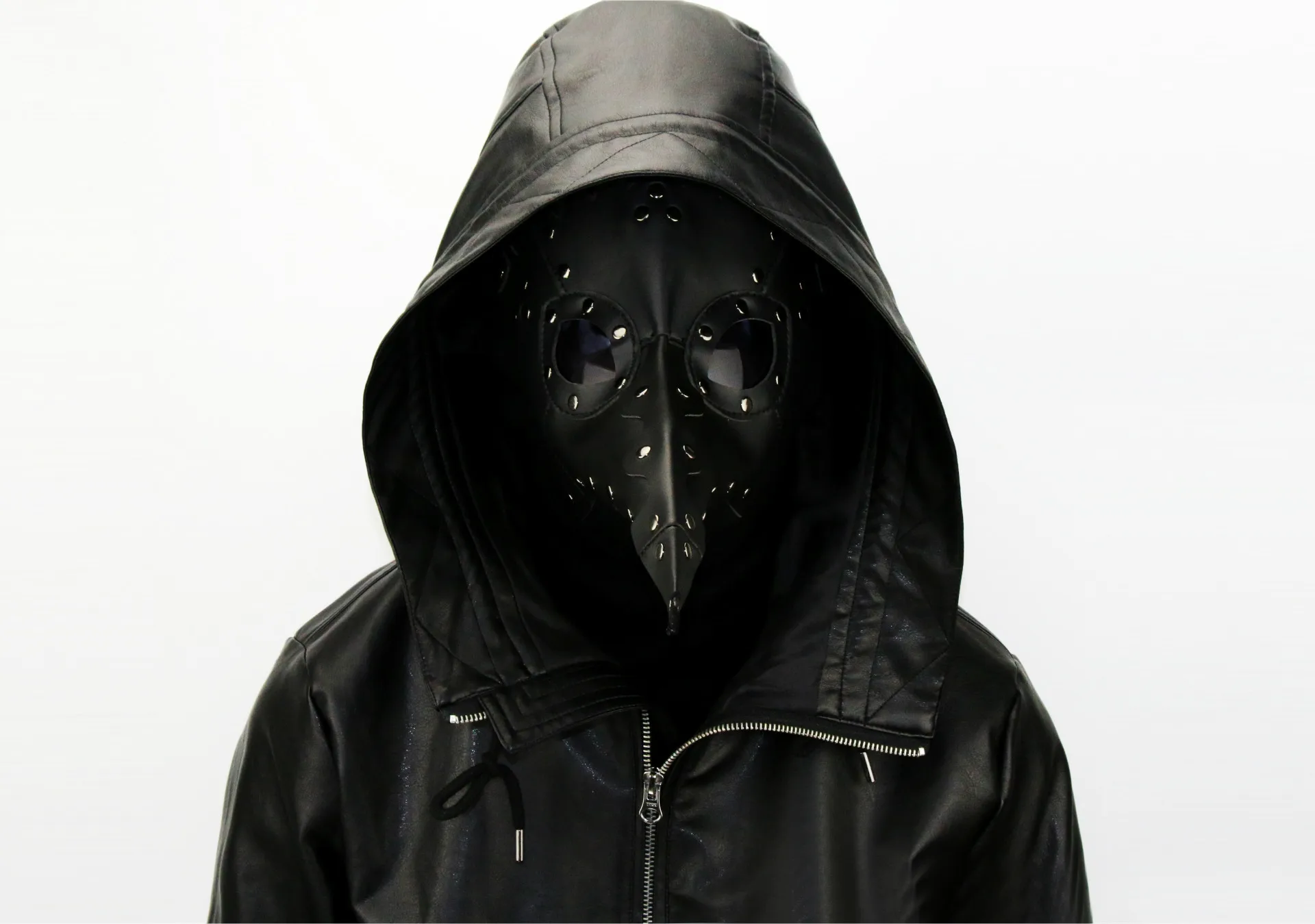 Дизайн Хэллоуин вечерние стимпанк ПУ черная маска Чумного доктора длинный клюв птица Косплей маскарадные маски