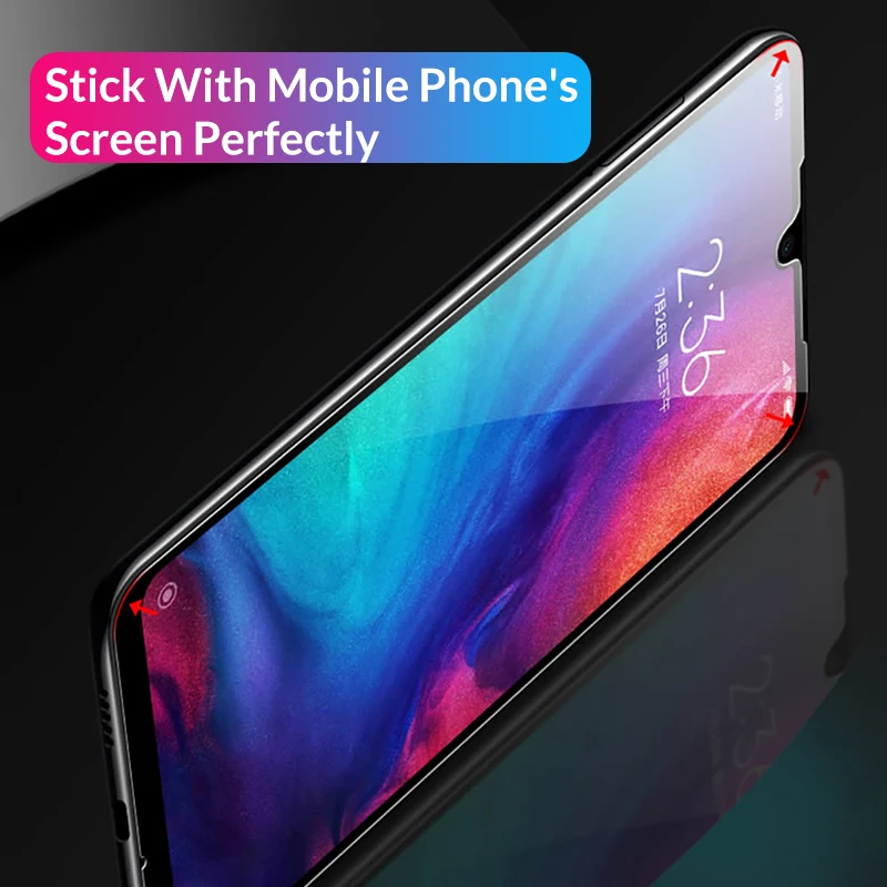 [2 шт. в упаковке] закаленное стекло TOPK для Xiao mi Red mi Note 7 Pro mi A1 mi 8 Lite 8 SE mi 8 4X 6X Pocophon F1 полное покрытие защита экрана