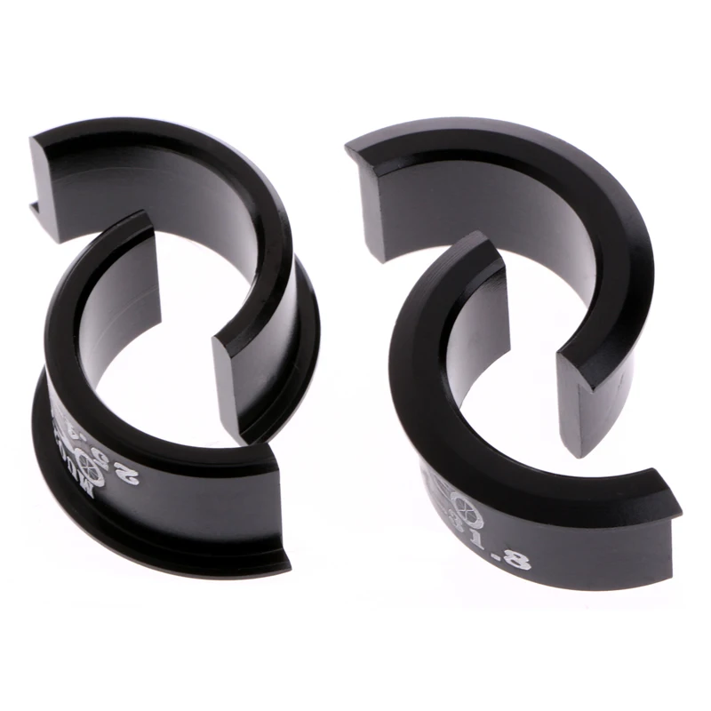 Bicycle Handlebar Shim 25.4mm to 31.8mm Stem For Fixed Gear MTB Road Bike Parts 4Pcs