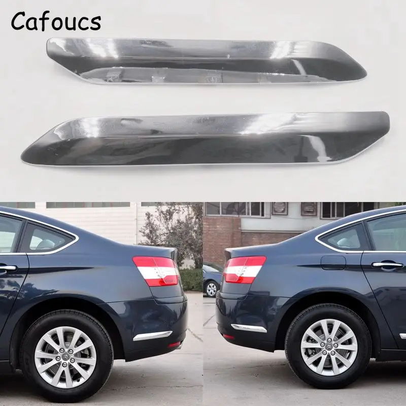 

Cafoucs Car Rear Bumper Chrome Cover For Citroen C5 2008-2015 Chrome Decoration Strip Trim