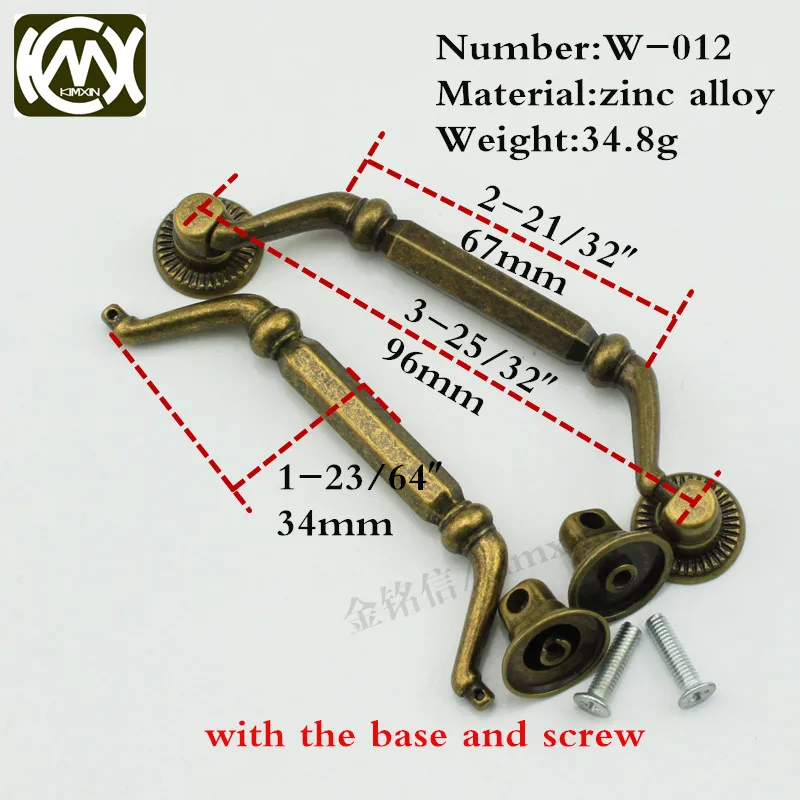 

96*34mm 10pc in stock sales bronze zinc alloy handle,kitchen cabinet handles and knobs, cabinet hardware and furniture hardware