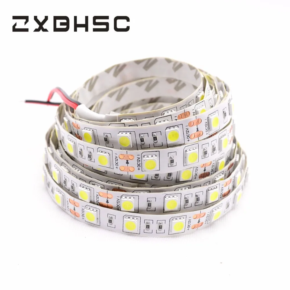 

LED Strip 5050 DC12V 60LEDs/m 5m/lot Flexible LED Light White Warm White 5050 LED Strip