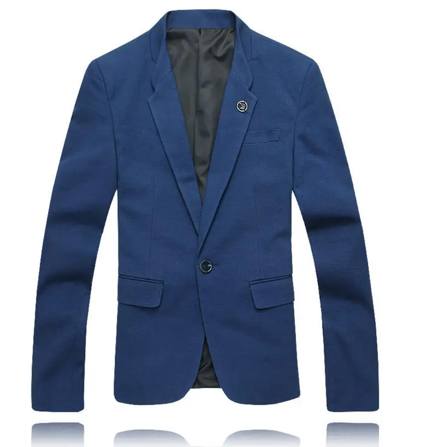 Блейзер, стиль, на заказ, один пиджак на пуговицах, корейский стиль, высокое качество, приталенная Мужская куртка, официальный случай, мужская куртка