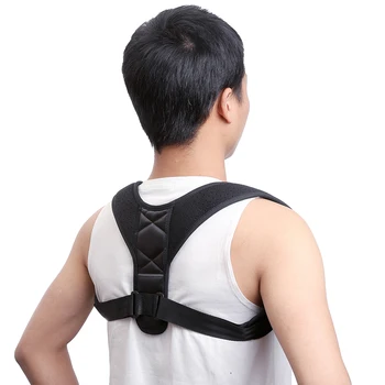 

Adjustable Back Posture Corrector Clavicle Spine Back Shoulder Lumbar Brace Support Belt Posture Correction Prevents Slouching