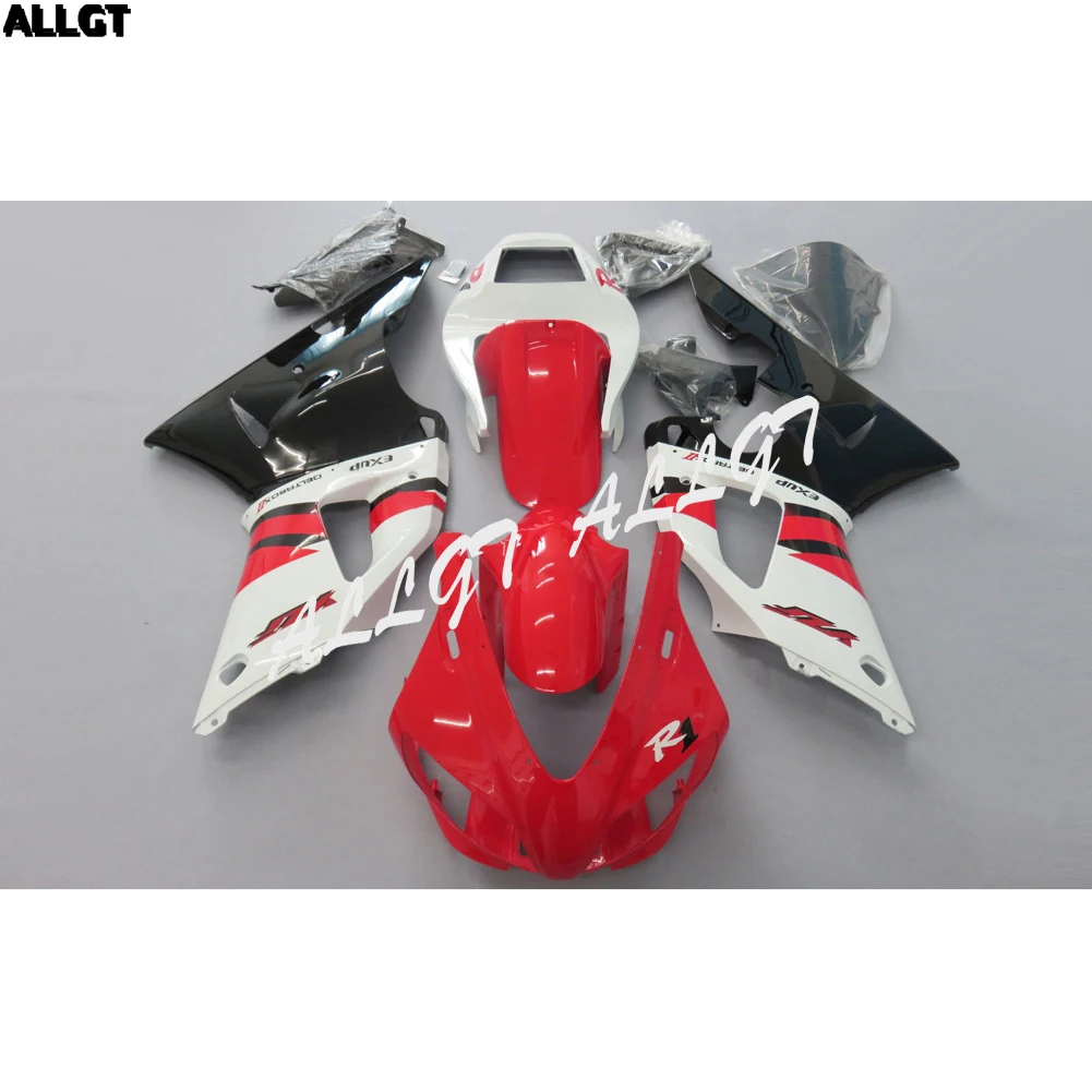 

Injection Red White Black Fairings Kit BodyWork for YAMAHA YZFR1 1998-1999 98 99
