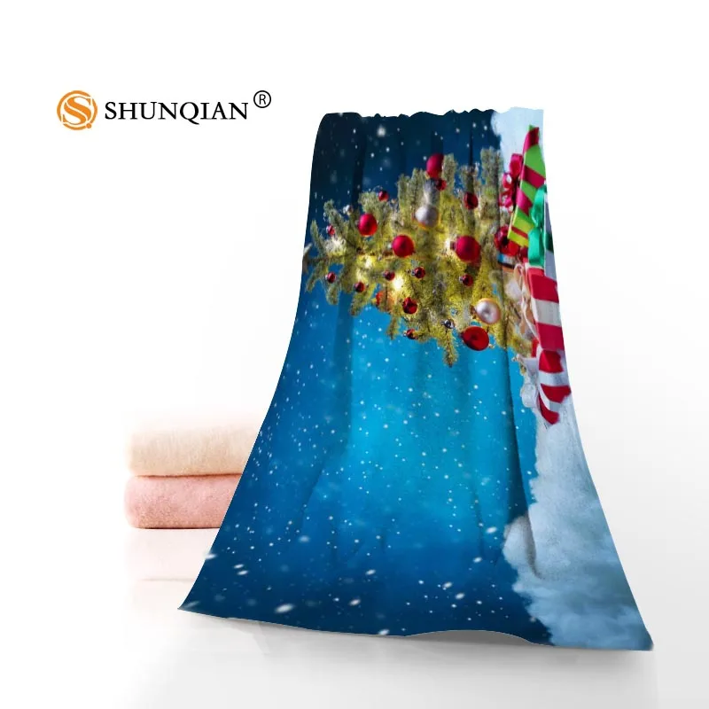 Новое заказное полотенце с рисунком рождественской елки/банные полотенца из микрофибры для детей, мужчин и женщин, полотенце для душа s - Цвет: Towel
