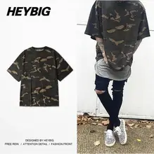  2017 Popular Oversize Camo Tee Half-sleeve Men Hip hop T-shirts Brand clothing camouflage Shirts new Spring Tops tactical Loose 