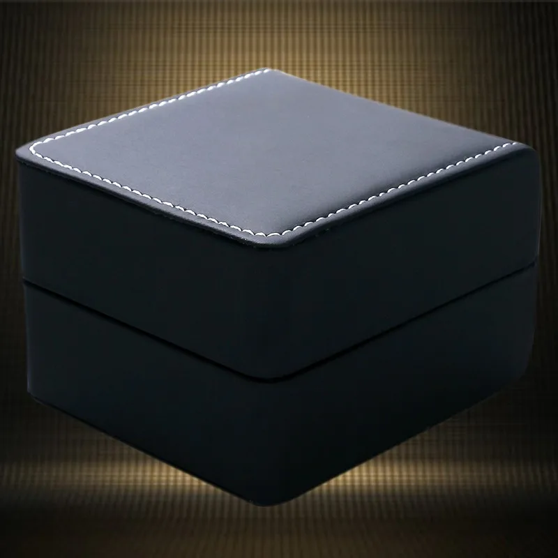 Топ Класс черный резиновый площадь часы настоящее подарочной коробке