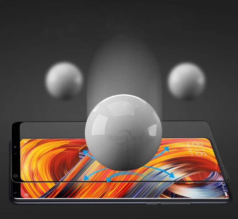 RONICAN For Xiaomi Mi Mix 2 Screen Protector 9H Tempered Glass Electroplated 4D Ultra Clear Front Full Film Case For Xiaomi Mix2 (5)
