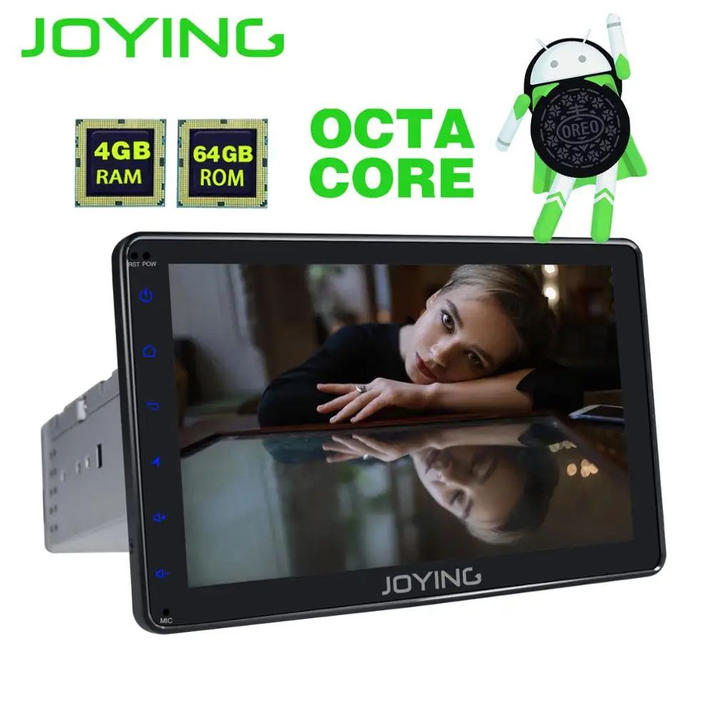 Cheap JOYING 4GB RAM 64GB ROM 1 DIN 8 INCH Android 8.1 car Autoradio HD screen stereo head unit tape recorder GPS player with carplay 1