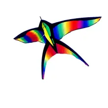 Цветной воздушный змей в форме ласточки, Радужный воздушный змей, цветные воздушные змеи в виде птиц, детские игрушки в подарок, веселые спортивные игры на открытом воздухе