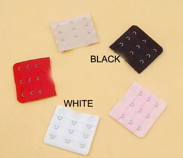 

2PCS Bra Extender Strap Extension 3 Hooks Supplies Replacement Bra Hooks Colors 2018 Hot sale summer free shipping