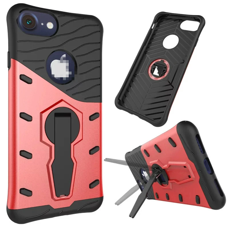

Mobile Phone Shell Armor 2 in 1 360 Degree Rotating Bracket Phone Flip Case For iPhone 5G SE 6 6s 7 7plus 8 8Plus X XS Max XR
