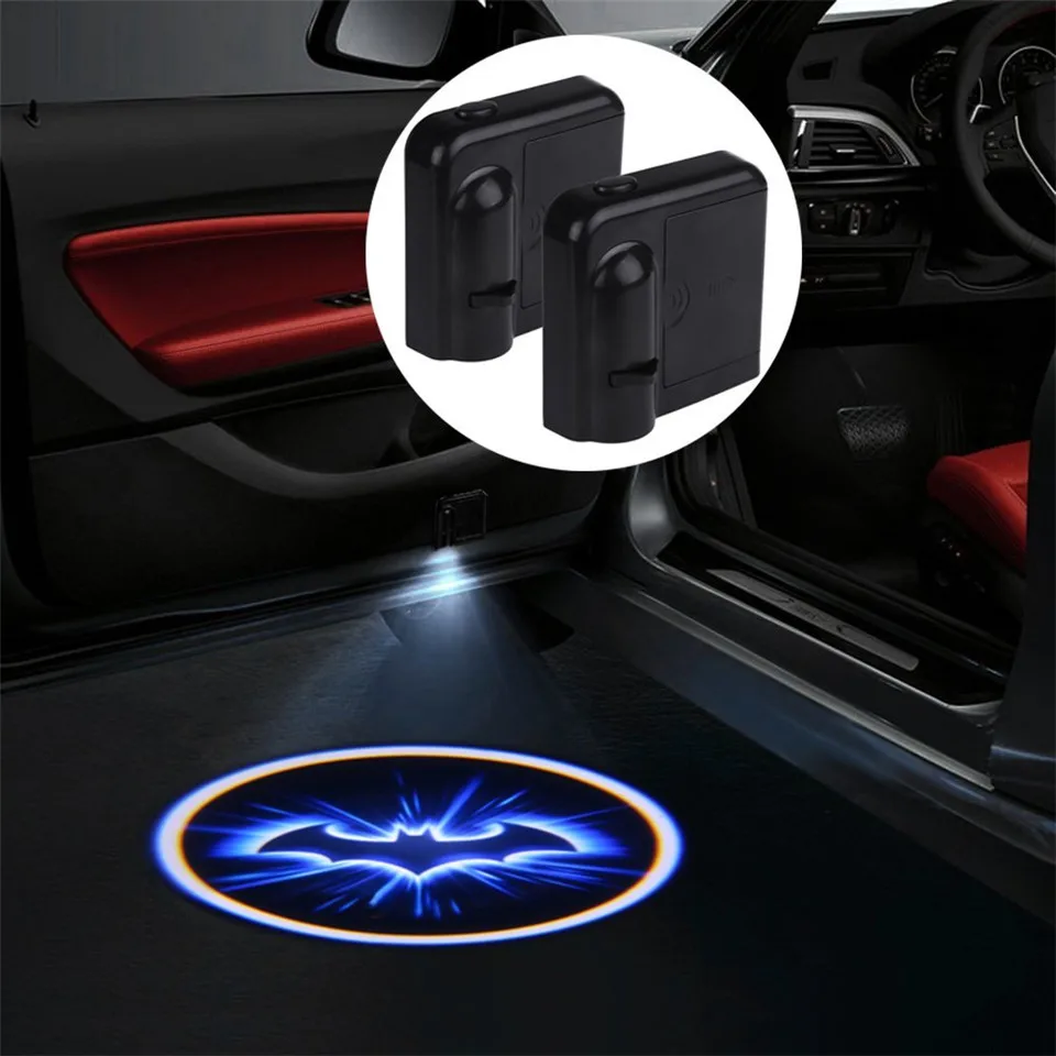 2pcs Wireless Car Door Led Welcome Laser Projector Logo Ghost Shadow Light Batman Car-styling Car Interior Lamp Light (14)