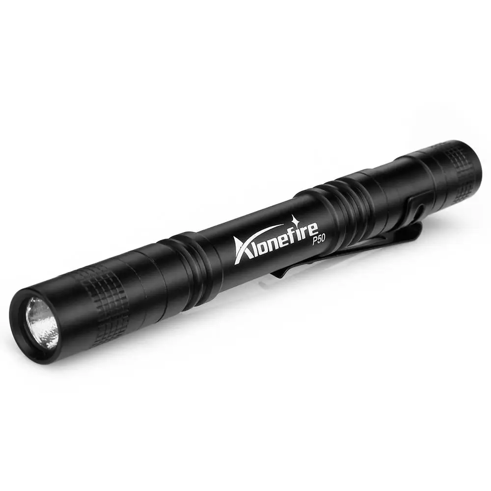 ALONEFIRE P50 CREE XPE светодиодный 1 режим, военный промышленный стандарт, водонепроницаемая портативная ручка, мини тактический фонарь, фонарь AAA battey