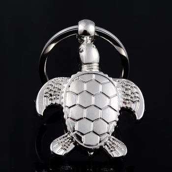 

10PCS Creative Casual Personality tortoise Keychain Metal Key Chain Ring Holder Car Keyring Porte clef Souvenir Gift J008