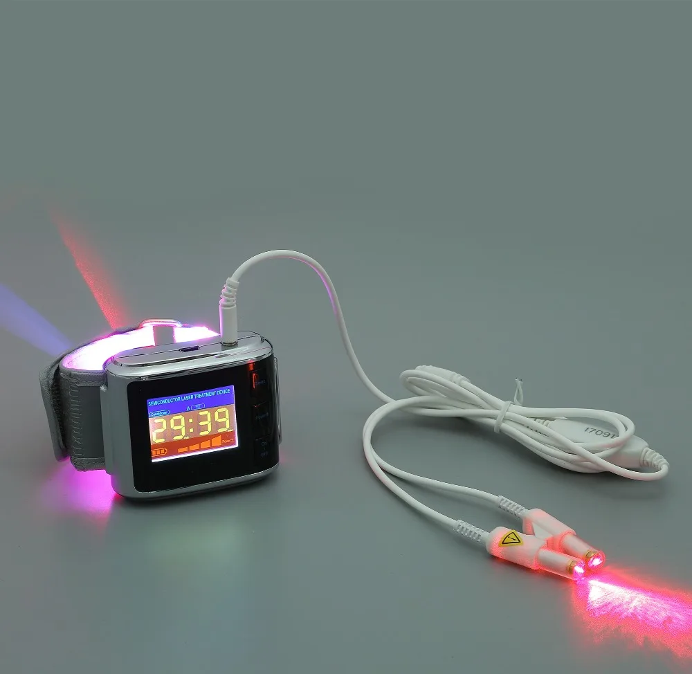 LLLT новые лазерные часы терапевтическое устройство продукт диабета низкий уровень лазерное снижение сахара в крови лечение ринита лечение