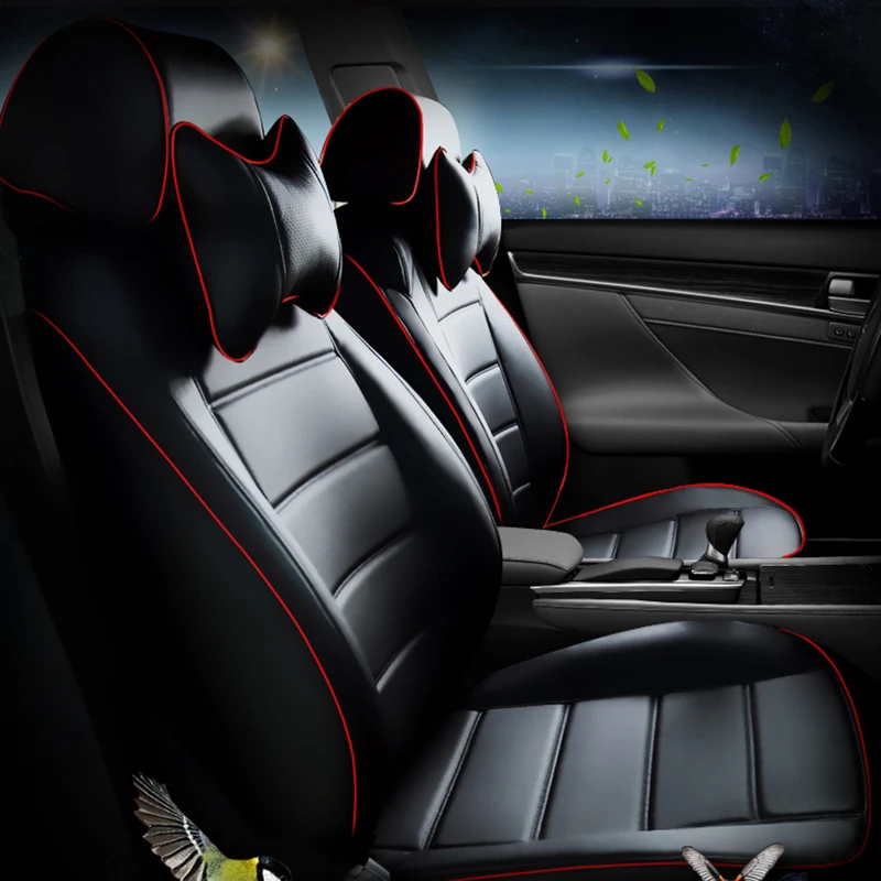 

XWSN Custom Leather Car Seat Cover For nissan primera p12 note almera n16 patrol y61 teana j31 juke leaf micra car accessories