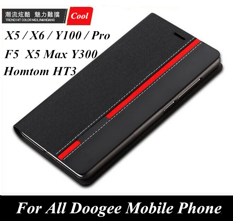  Luxury wallet stand card slot Phone cover Mixed colors PYTHORE Leather case For Doogee X5 X6 Y100 Pro X5 Max F5 Y300 Homtom HT3 