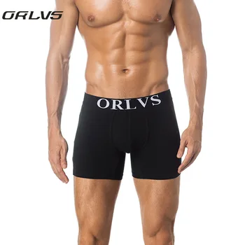 

ORLVS 2018 New Mans Underwear Boxer Man Underwear Male for Men Modal Lingerie Sexy Boxers Personally Breathable Men's Shorts