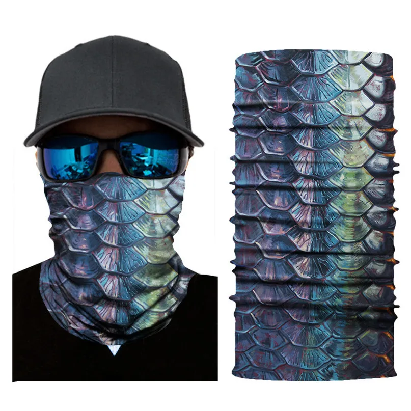 Зимние 3D бесшовные магия ветрозащитный шарф повязка на шею Warmer маска шарф Хэллоуин Головные уборы платок Велосипед Бандана# 25j