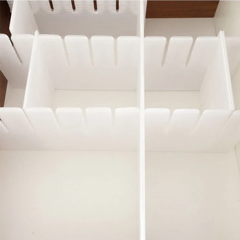 

2pc Plastic DIY Grid Drawer Separator Divider Household Necessities For Underwear Socks Clapboard Partition Organizer Tools