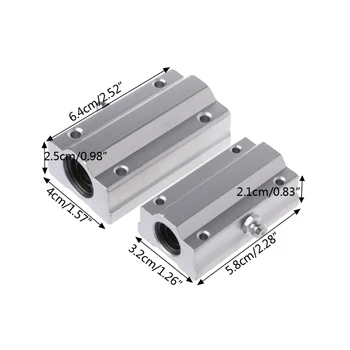 

1Pc SCS8LUU SCS10LUU Linear Motion Ball Bearings Slide Block Bushing CNC Parts
