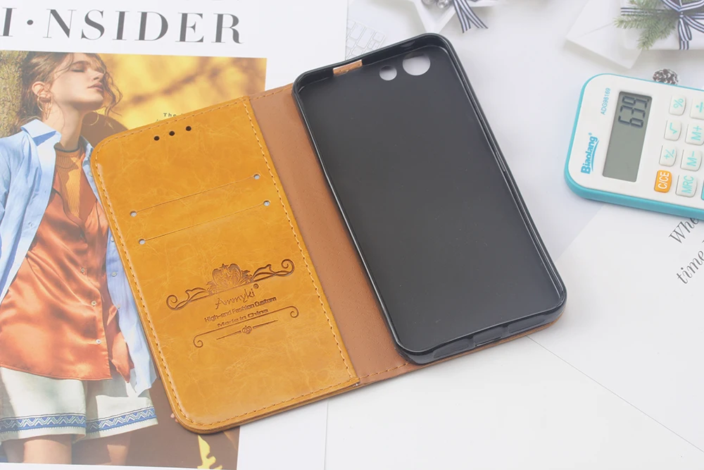 AMMYKI Matallic sense line styleflowers and birds телефон флип кожаный чехол 5,2 'для zte blade a506 чехол
