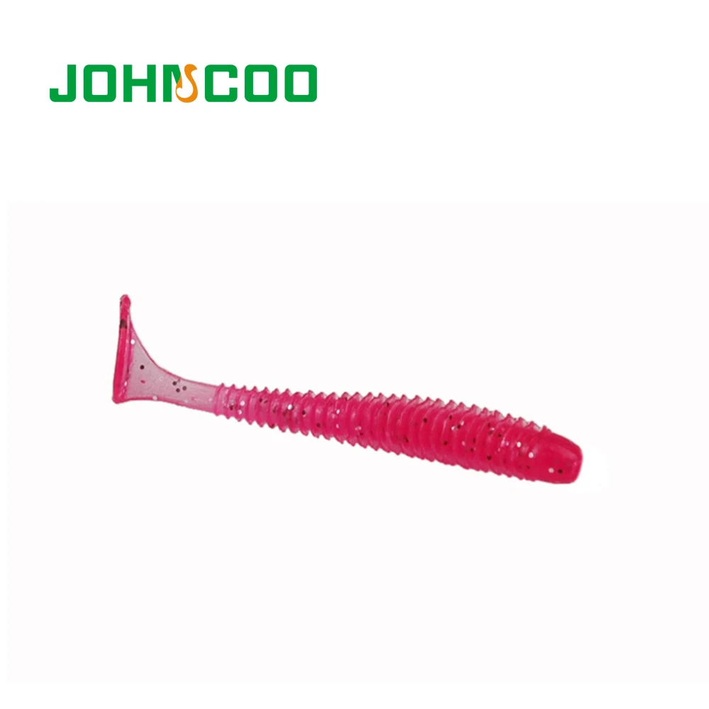 JOHNCOO 20 шт T Мягкая приманка с хвостом червя 50 мм 0 6 г воблер джиг головкой