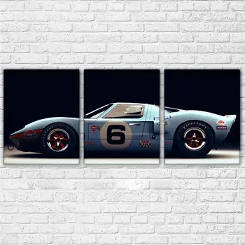 

Modern Canvas Paintings Framework Living Room Hd Prints Posters Wall Art 3 Pieces Luxury Sports Car Racing Pictures Home Decor
