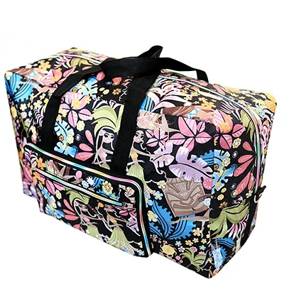 24 цвета, высокое качество, складная дорожная сумка, большая емкость, водонепроницаемые сумки с принтом, портативная женская сумка-тоут, собака, дождь, дорожная сумка Ba - Цвет: leaves