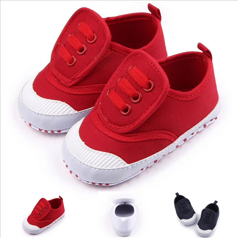 Unisex Boys Girls Soft Soled Anti Slip Shoes Newborn Baby Shoes First