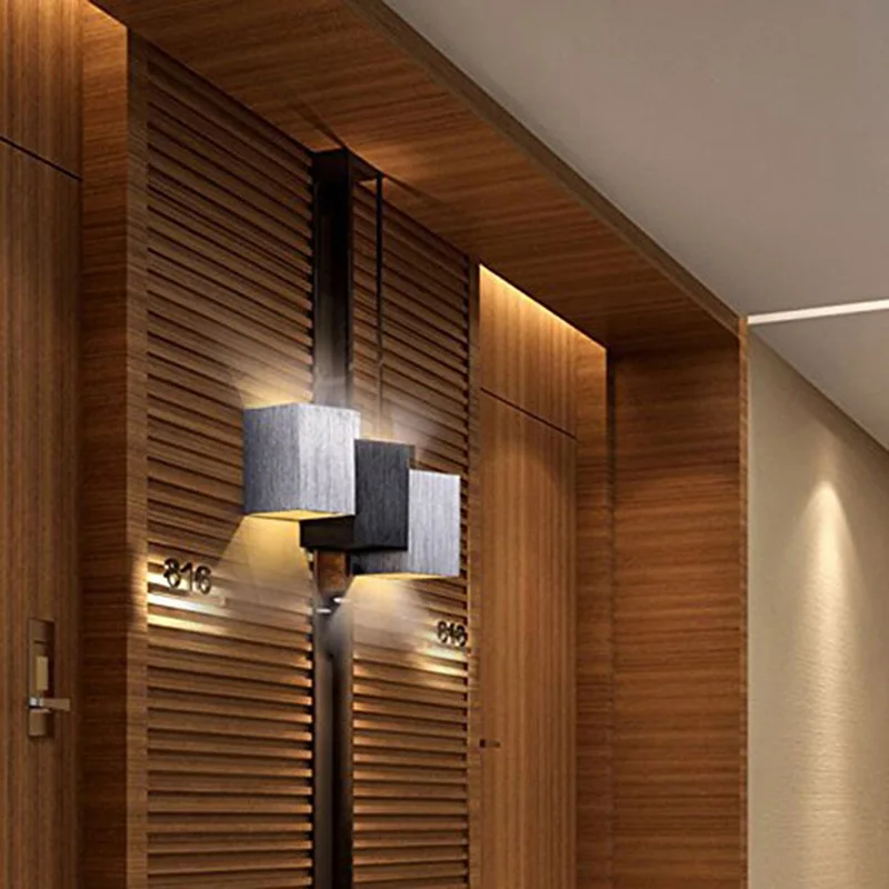 2 Вт 6 Вт светодиодный настенный светильник-бра s алюминиевый светодиодный настенный светильник для спальни, гостиной, зала, крыльца, дорожки, Декор, настенный светильник-бра