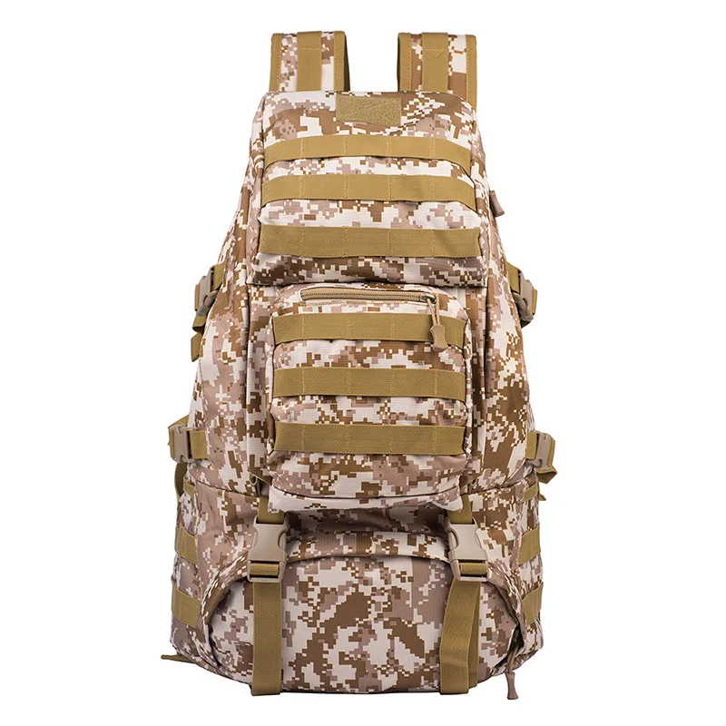 Сумка для альпинизма, 55Л, водонепроницаемая, для путешествий, военная, Армейская, сумки, mochila, militar, камуфляжный рюкзак, рюкзаки, мужские, для путешествий, Trecking - Цвет: Desert camouflage