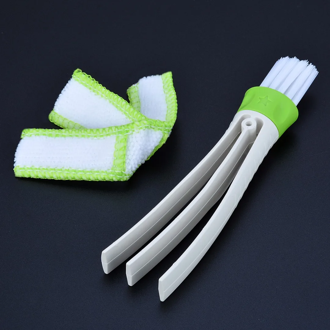 

Double Head Car Detailing Keyboard Clean BrushCleaning Tool For Interior/Dashboard/Rims/Air-Conditioning/Window Duster Cleaning