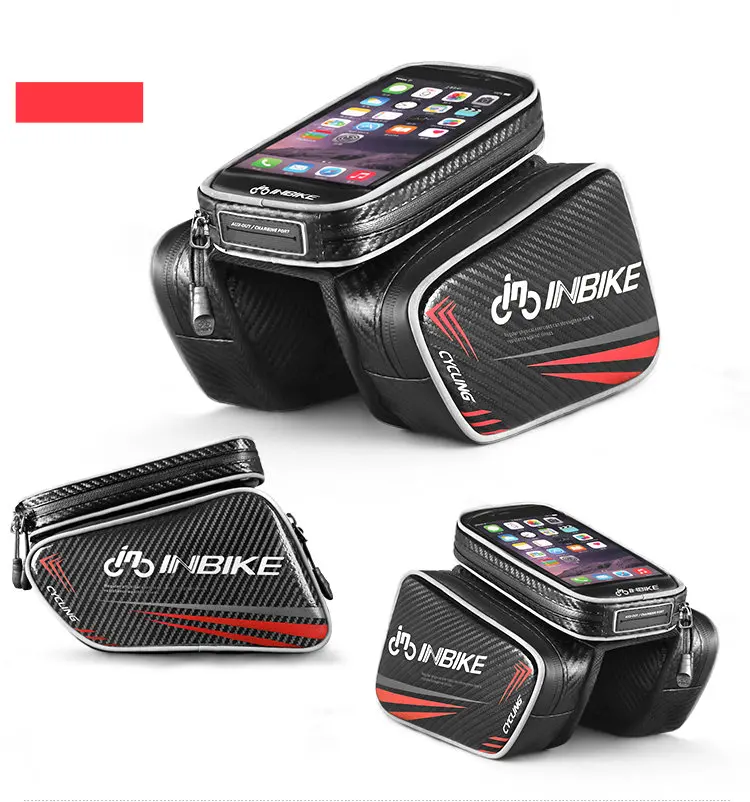 Excellent INBIKE Bike Bag Top Tube Bag Waterproof Bicycle Front Frame Pannier Bag with Touch Screen Phone Case B16265 16 Excellent INBIKE Bike Bag Top Tube Bag Waterproof Bicycle Front Frame Pannier Bag with Touch Screen Phone Case B16265 16